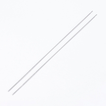 Голка для Бісеру з Гачком, Залізо, Платина, 18х0.04см, (13WB30406)