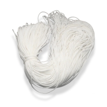 Sznurek Paracord Poliester i Spandex do Robienia Bransoletek, 16 Żylny, Biały, 2mm, 100m/wiązka (13WB30229)