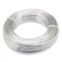 Drut Aluminiowy, Okrągły, do Tworzenia Biżuterii, do DIY, Kolor: Srebrny, 4mm, 16m/szpula(13WB30259)