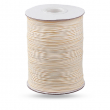 Sznurek Koreański Woskowany Poliester, Kolor: Cytrynowy, 1mm, około 75m/szpula (13WB30454)