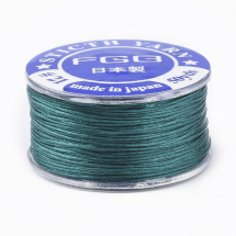 Nić do Koralików, Poliester, Japonia, Powłoka Specjalna, Ciemny Niebieski, 0.1mm, 45m/szpula (13WB30528)