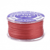 Нитка для Бісеру Поліестер Японія, Спеціальне Покриття, Червоний, 0.1мм, 45м/котушка, (13WB30529)