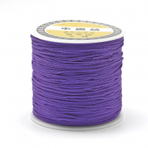 Sznurek Poliester, do Tworzenia Biżuterii, Kolor: Niebiesko-fioletowy, 0.8mm, około 120m/spula (13WB30541)