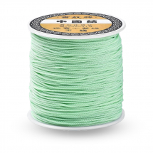Sznurek Poliester, do Tworzenia Biżuterii, Kolor: Akwamaryn, 0.8mm, około 120m/spula (13WB30544)