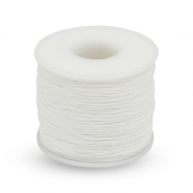 Sznurek Poliester do Rękodzieła, Biały, 0.5-0.6mm, ok. 120-130m/szpula, (13WB30551)