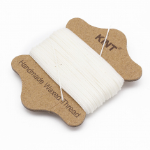 Sznurek Woskowany Nylon, do Plecenia, Makramy i Biżuterii, Biały, 0.65mm, około 20m/szpula (13WB30559)