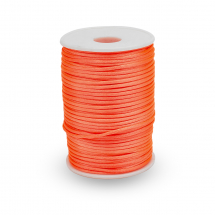 Sznurek Poliester, do Tworzenia Biżuterii, Kolor: Jasnokoralowy, 2mm, około 85m/spula (13WB30564)