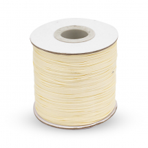 Шнур Корея Вощений Поліестер для плетіння, Макраме та біжутерії, Бежевий, 0.5мм, близько 165м/котушка, (13WB30582)