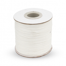 Sznurek Koreański Woskowany Poliestrowy, Kremowy Biały, 0.5mm, 165m / szpula (13WB30584)