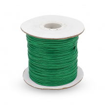 Sznurek Koreański Woskowany Poliestrowy, Zielony, 1mm, 75m / szpula (13WB30593)
