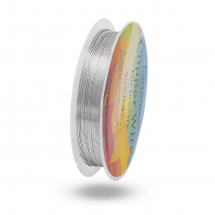 Drut Miedziany do Rękodzieła, Trwała Powłoka, Platyna, 0.4mm, ok. 10m/szpula, (13WB30682)