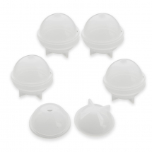 Силіконова Форма Молд Сфера, Білий, 24.5х23мм, Усередині 20мм, (13WB30569)