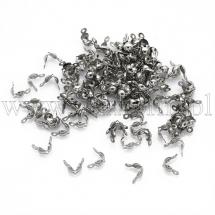 Каллоти-Затискачі, Концевики, Медична Сталь, 8×4мм, близько 100шт/10г, (13WB30237)