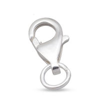Srebro 925 Zapięcie Karabin-Lobster do Rękodzieła i Biżuterii, 11.5mm, Karabin: 9.5mm, 1szt (13WB30369)