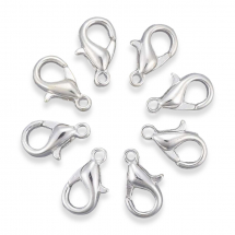 Zapięcie Karabińczyk-Lobster, Srebrny, 10x6mm, 1000szt/opakowanie (13WB30658)