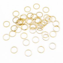 Конектор Кільце, Латунь, Колір: Золото, Розмір: 10х1мм, (13WB30789)