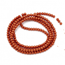 Perła Szkło Błyszczące, 4mm 216szt/86cm/sznur (5WB4787)