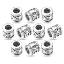 Намистини-розділювачі Сплав Трубка, Античне Срібло, 10х10мм, Отвір 5.5мм, (13WB30964)