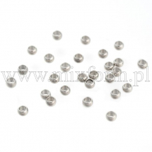 Намистини-Розділювачі Нержавіюча Сталь Рондель, 2.5х1.5мм, Отвір 0.8мм, (13WB31098)