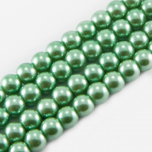 Perła Szkło Błyszczące, 4mm 216szt/86cm/sznur (5WB4841)