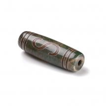 Намистини Натуральний Агат Дзі Руї, Овальні, 28.5-32x10-12.5мм, Отвір 1.5-3мм, (13WB31251)