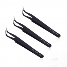 Pęseta Stal Nierdzewna, Antystatyczna Powłoka, Czarny, 11.2cm, 3 szt / set (13WB30838)