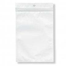 Woreczki Torebki Strunowe z Wieszakiem, Zamek ZIP, Białe/Przezroczyste, 19.5x12m, wewnętrzny: 16x11cm, 20szt (13WB31001)