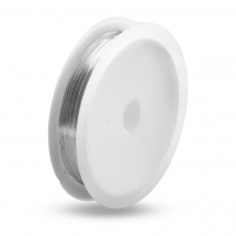 Drut Miedziany do Rękodzieła i Biżuterii, Platynowy, 0.5mm, około 8m/szpula (13WB30893)