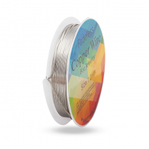 Drut Miedziany do Rękodzieła i Biżuterii, Platyna, 1mm, około 2.5m/szpula, (13WB30894)