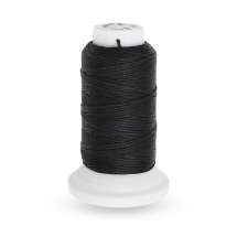 Nić Woskowana Poliestrowa do Szycia Skóry, Płaska, Czarna, 0.8mm, około 50m/rolka (13WB30901)