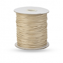 Sznurek Korea Woskowany Eko Poliester, Pasuje do Plecenia Bransoletek, Antyczny Biały, 2mm, około 75m /rolka (13WB30906)