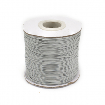 Sznurek Korea Woskowany Poliestrowy, Pasuje do Plecenia Bransoletek, Jasnoszary, 0.5mm, około 150m / rolka (13WB30915)