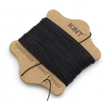 Sznurek Woskowany Nylon do Plecenia, Makramy i Biżuterii, Czarny, 0.65mm, 20m (13WB30992)