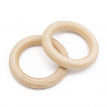 Конектор Кільце Дерево, Колір: Бежевий, 86-88х15мм, Отвір 58.5мм, (13WB30822)