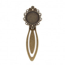 Zakładka do Książki, pod Kaboszon, Stop, Bronze, 83x28x3mm, Platforma 20mm, 1szt (13WB30969)