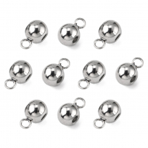 Krawatka do Biżuterii, Stal Nierdzewna, Rondel, 9x5x6mm, 10szt (13WB31111)