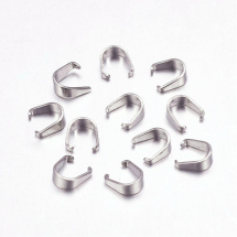 Тримачі для Підвісок, Нержавіюча Сталь, 5.5х5х2.5мм, 100шт/упаковка, (13WB31116)