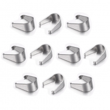 Тримачі для Підвісок, Нержавіюча Сталь, 7х6.5х3мм, 100шт/упаковка, (13WB31117)