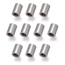 Koraliki Rurki, Stal Nierdzewna, 4x3mm, Otwór 2mm, 10szt/opakowanie, (13WB31152)