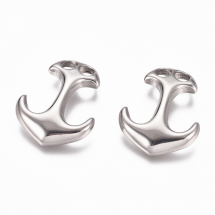 Zapięcie Haczyk, Stal Nierdzewna, Kotwica, 2 Otwory, Rozmiar: 31x24x6mm, Otwory: 5x5mm, 2szt (13WB31158)