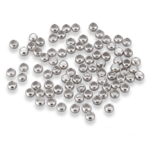 Koraliki Zaciskowe, Stopery, Mosiądz, Rondel, Platynowy, 3mm, 195szt/10g (13WB31189)