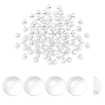 Kaboszony Szklany, Półokrągłe, Przejrzysty, do Tworzenia Biżuterii, Bezbarwny, 8x4.5mm, 200szt, (13WB31214)