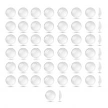 Kaboszony Szklane Przezroczyste, do Tworzenia Biżuterii, Bezbarwne, 20x6mm, 50szt, (13WB31302)