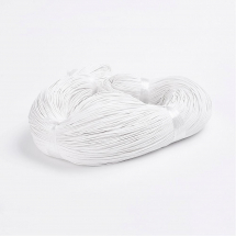 Sznurek Bawełnany Woskowany do Tworzenia Macrame, Biały, 1mm, 300m/wiązka (13WB31612)