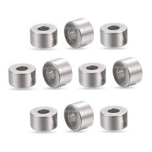 Намистини-розділювачі, Нержавіюча Сталь, Плоські Круглі, 6x4мм, Отвір 2мм, (13WB26640)