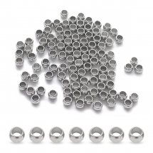 Намистини-Розділювачі Нержавіюча Сталь Рондель, 3х2мм, Отвір 1.8мм, (13WB31450)