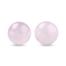 Kamień Naturalny Różowy Kwarc, Okrągły, bez Otworu, 19-21mm, 2szt (13WB31999)