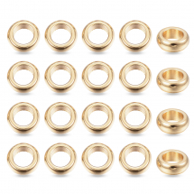 Намистини-Розділювачі Нержавіюча Сталь Рондель, Золото, 6х2мм, Отвір 4мм, (13WB32048)