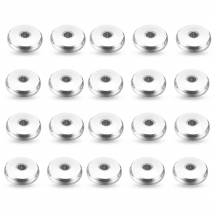 Намистини-Розділювачі Латунь Диск, Платина, 6х1.2мм, Отвір 1.8мм, (13WB32063)