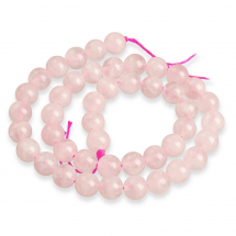 Koraliki Naturalny Różowy Kwarc, Okrągłe, 8-8.5mm, około 45szt/36cm/sznur (13WB32088)